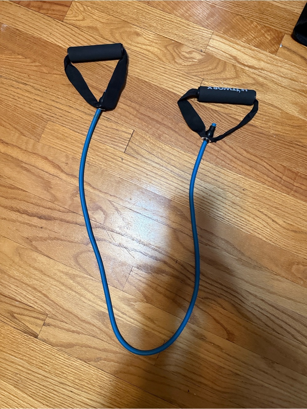 Blue Resistance Tube with Foam Handles (hot bands)